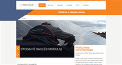 Desktop Screenshot of profimus.lt