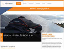 Tablet Screenshot of profimus.lt